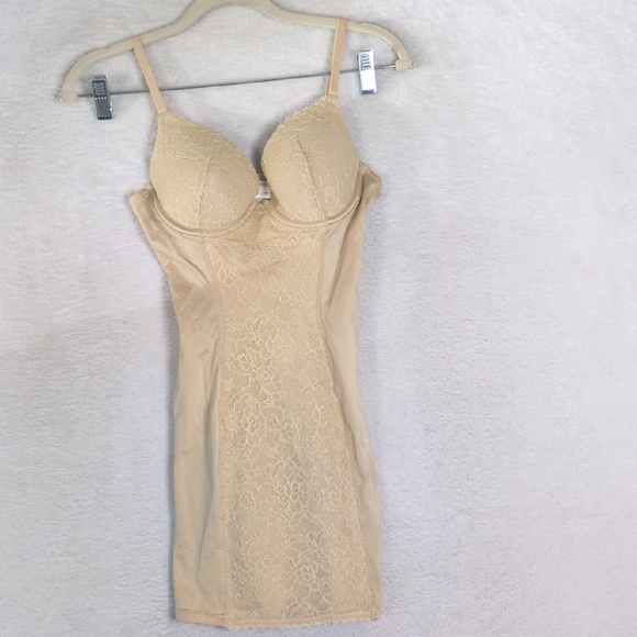 Maidenform Self Expressions Tan Body Shaping Body Corsage Size 34B - Picture 1 of 7